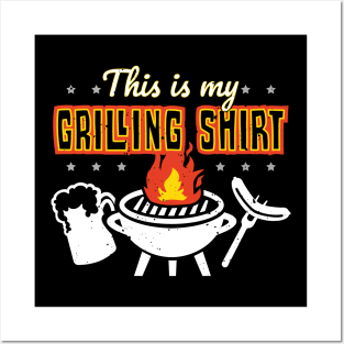 Funny BBQ Grilling Dad Posters and Art